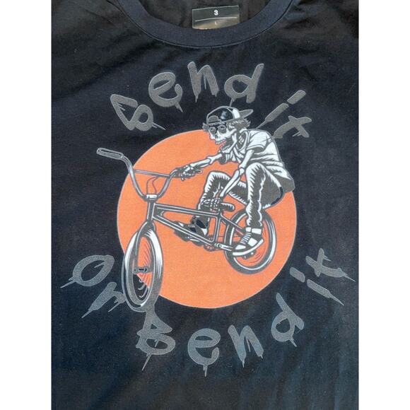 Ian Hanville Send it or Bend it Black Bike Graphic T-Shirt size Large - Picture 4 of 5
